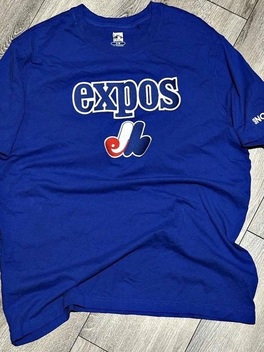 Expos Graphic Tee in Blue Size Large